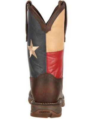 Rebel by Durango Men's Steel Toe Texas Flag Western Boots