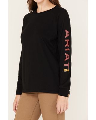 Ariat Women's Rebar Logo Graphic Long Sleeve Work T-Shirt