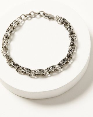 Cody James Men's Scroll Link Chain Bracelet