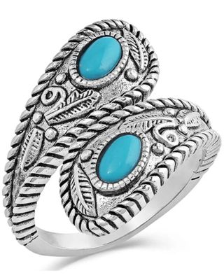 Montana Silversmiths Women's Balancing The Whole World Turquoise Open Ring