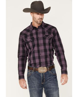 Cody James Men's Rustler Large Plaid Snap Western Shirt