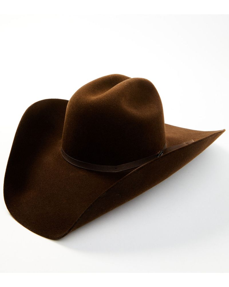 Men's Serratelli 6X Cattleman Ribbon Band Fur-Felt Western Hat