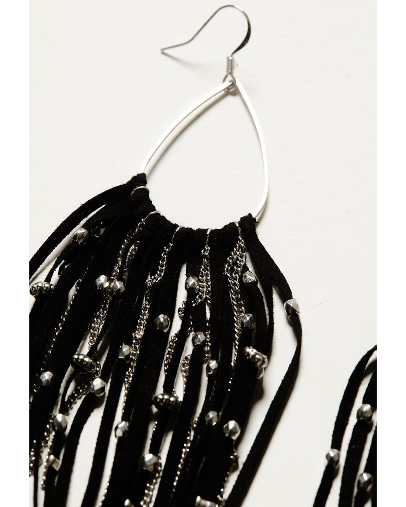 Idyllwind Women's Harrow Black Fringe Earrings