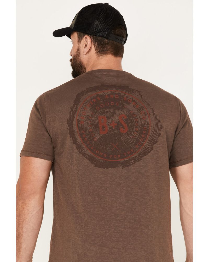 Brothers & Sons Men's Wood Logo Graphic T-Shirt