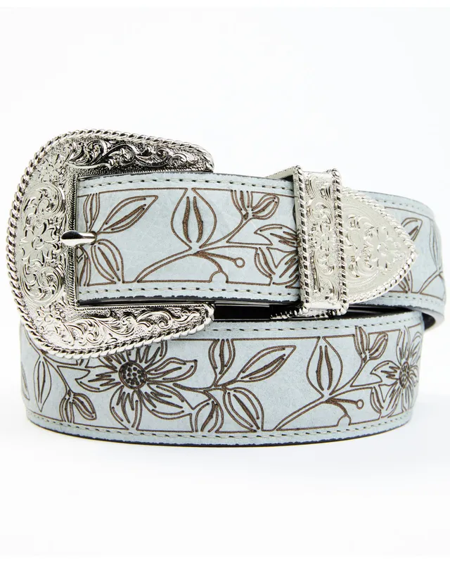 Ariat Women's Laser Cut Paisley Western Belt