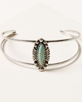 Prime Time Women's Turquoise Statement Cuff Set