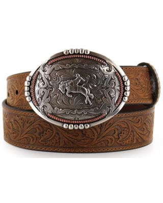 Cody James® Men's Tooled Leather Belt and Buckle