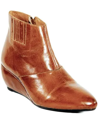 Band of the Free Women's Laurel Leather Wedge Booties - Medium Toe