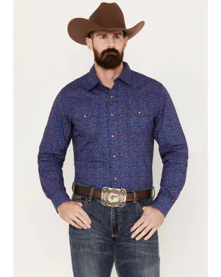 Wrangler Retro Men's Floral Western Snap Shirt
