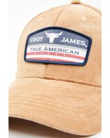 Cody James Men's Tan Corduroy True American Patch Solid-Back Ball Cap