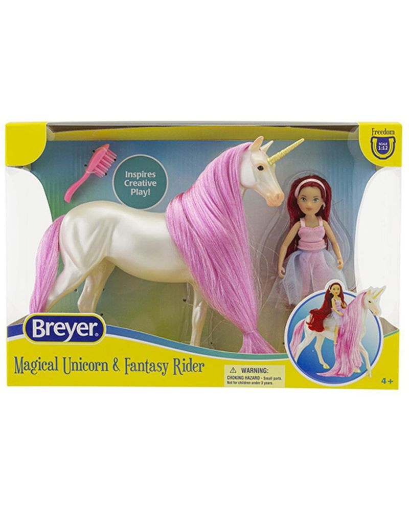 Breyer Girls' Magical Unicorn Sky & Fantasy Rider Toy Set