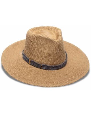 Nikki Beach Women's Toast Gray Sahara Western Straw Rancher Hat