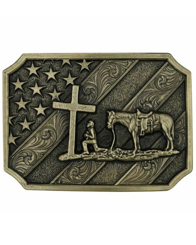 Montana Silversmith Large Horse Belt Buckle End of the Trail