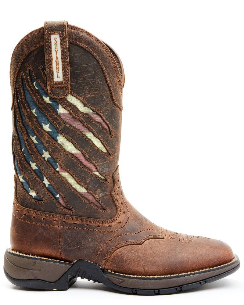 Shyanne Women's Xero Gravity Lite Flag Western Performance Boots - Broad Square Toe