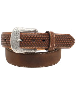 Ariat Men's Basketweave Embellished Leather Belt