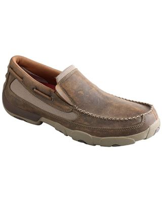 Twisted X Men's Slip-On Driving Shoes - Moc Toe