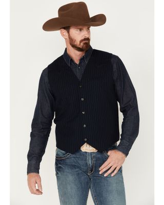Moonshine Spirit Men's Pinstripe Capone Wool Vest