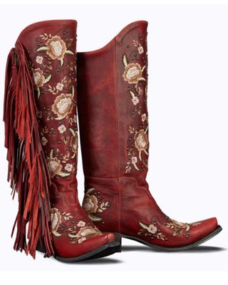 Lane Women's Flora Fringe Western Boots - Snip Toe