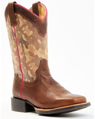 RANK 45® Women's Jane Xero Gravity Performance Leather Western Boots - Broad Square Toe