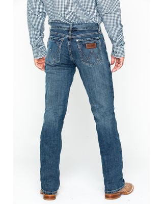 Wrangler Retro Men's Layton Medium Wash Low Rise Slim Bootcut Jeans - Tall