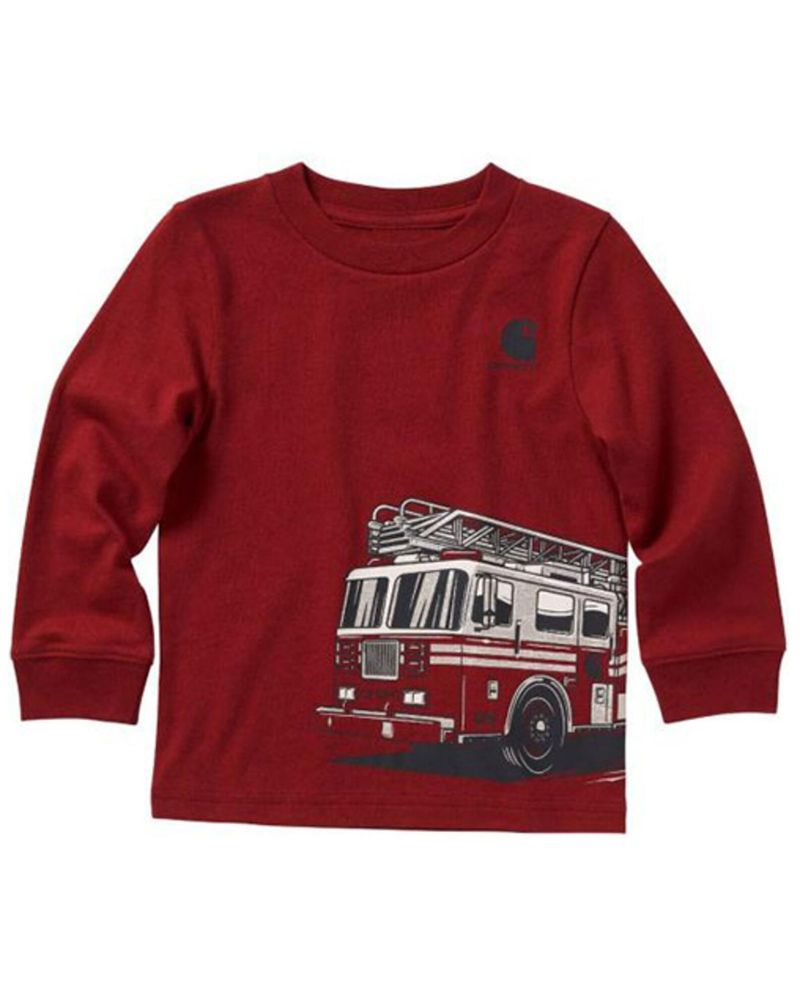 Carhartt Toddler Boys' Fire Truck Graphic Long Sleeve T-Shirt