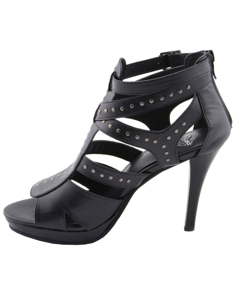 Milwaukee Performance Women's Studded Ankle Strap Sandals