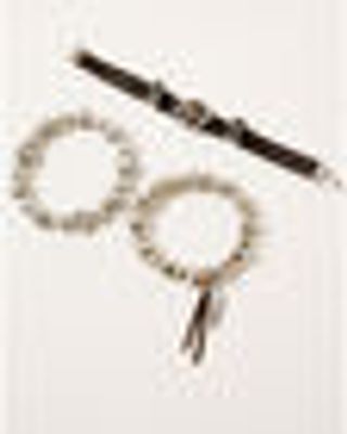 Shyanne Women's Claire Feather Stretch Bracelet Set