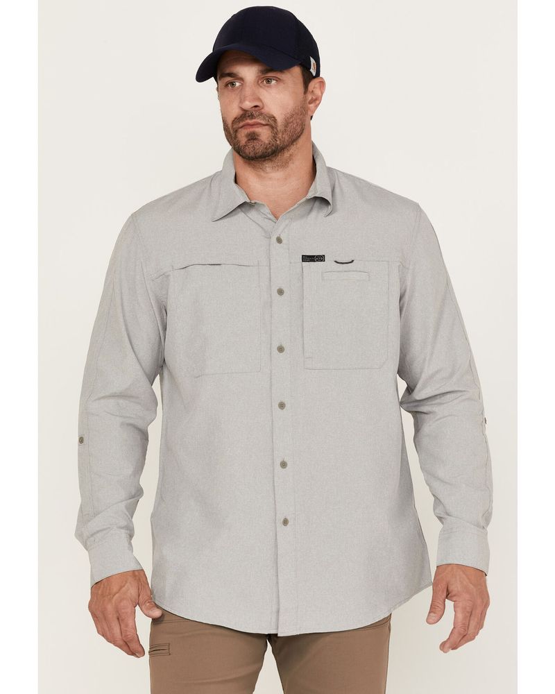 Wrangler ATG Men's All-Terrain Hike-To-Fish Long Sleeve Button Down Western  Shirt | Alexandria Mall
