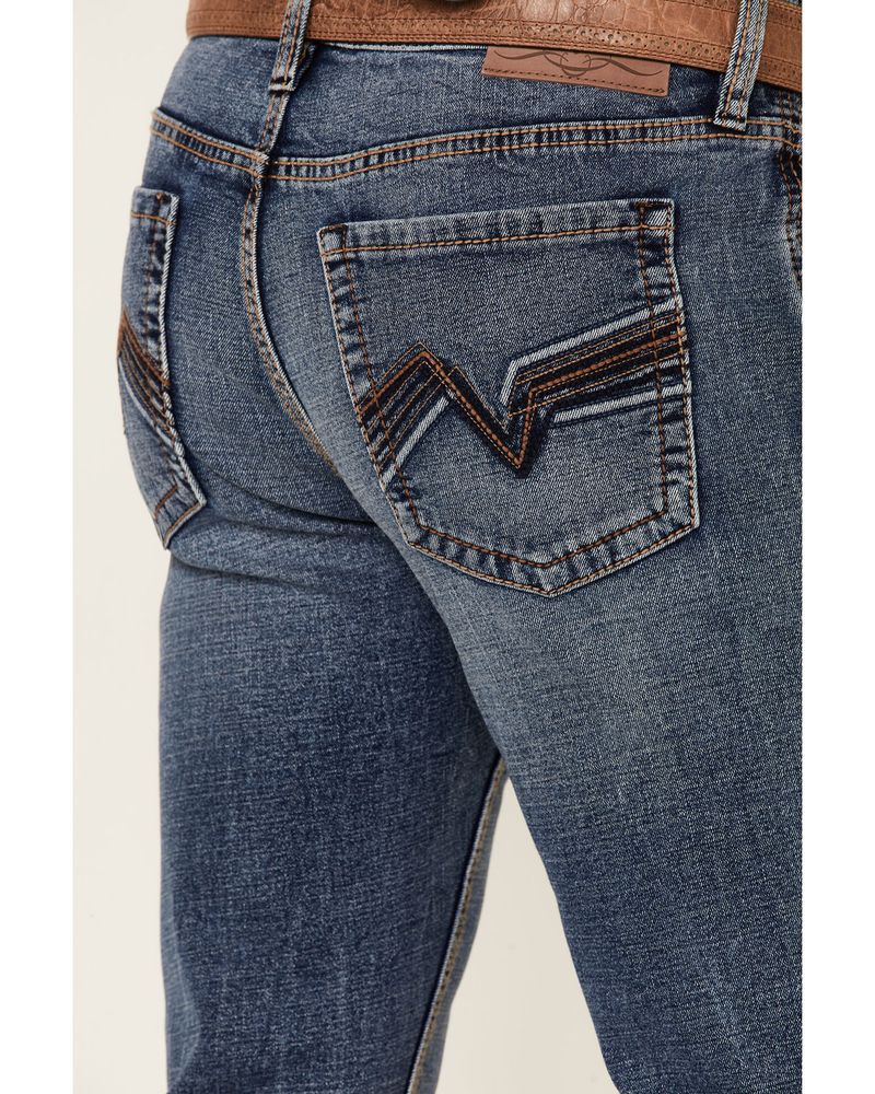 Cody James Men's Patriot Medium Wash Stretch Slim Straight Jeans