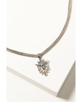 Shyanne Women's Silver Dakota Longhorn Necklace