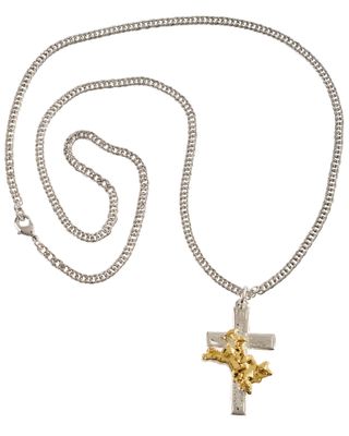 Montana Silversmiths Men's Bullrider Cross Necklace