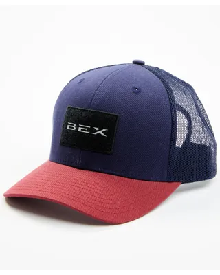 Bex Men's Stickem Logo Patch Mesh-Back Trucker Cap