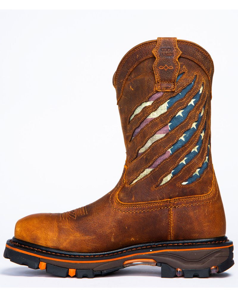 Cody James Men's Flag Western Work Boots - Nano Composite Toe