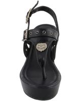 Milwaukee Leather Women's Buckle Strap Wedge Sandals