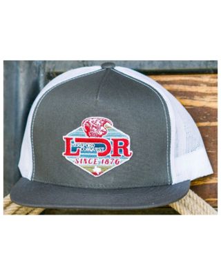 Lazy J Ranch Men's Charcoal & White Conquest Patch Mesh-Back Ball Cap