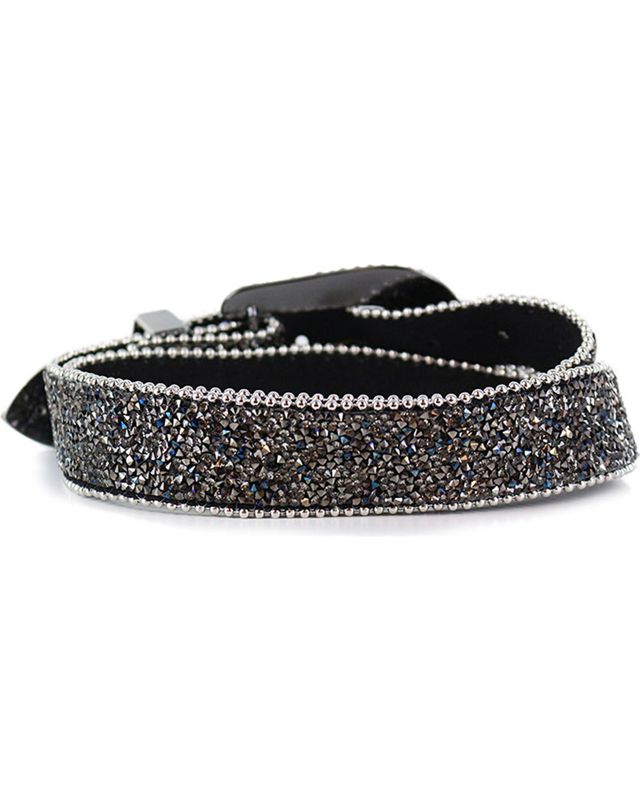 Shyanne Women's Pewter Stone Belt