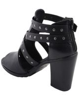 Milwaukee Performance Women's Platform Heel Studded Strap Sandals
