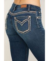 Shyanne Women's Scroll Dark Wash Bootcut Jeans