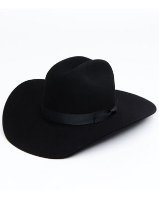 Serratelli Men's 8X Cattleman Shovel Flange Fur Felt Western Hat
