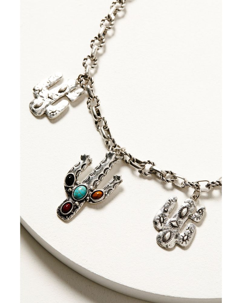 Shyanne Women's Silver Dakota Cacti Necklace
