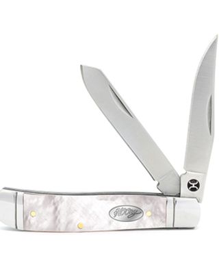 Hooey Mother Of Pearl Trapper Knife