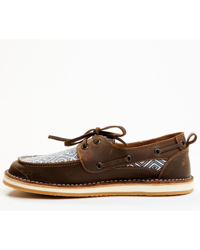 RANK 45® Women's Marine Southwestern Boat Shoes - Moc Toe