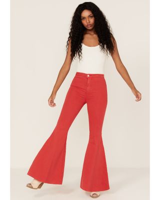 Free People Women's Just Float On High-Rise Flare Jeans