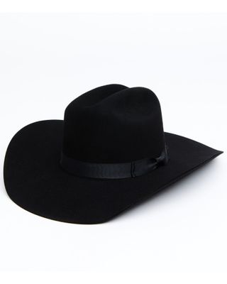 Serratelli Men's 6X Cattleman Black Fur Felt Western Hat
