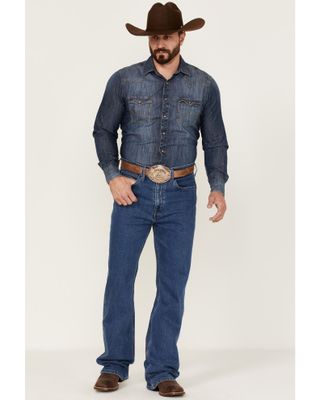 Blue Ranchwear Men's Buckaroo Medium Wash Stretch Regular Bootcut Jeans