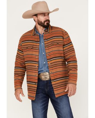 Pendleton Men's Striped Sherpa-Lined Snap Western Shirt Jacket
