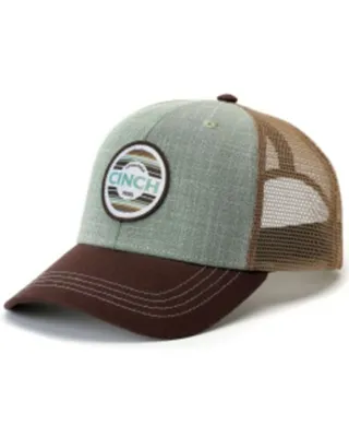 Cinch Men's Brown & Gray Southwestern Logo Patch Trucker Cap