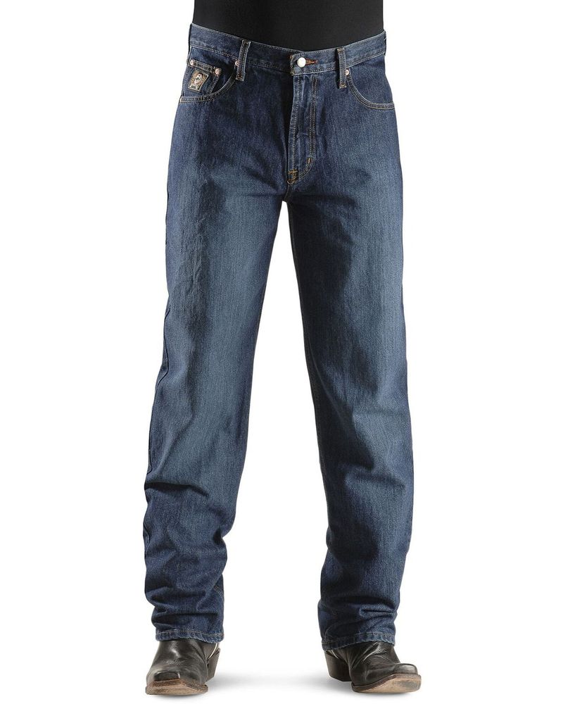 Cinch Men's Black Label Relaxed Fit Stonewash Jeans