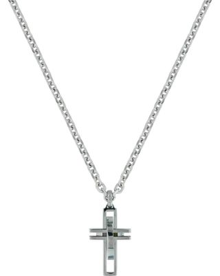 Montana Silversmiths Men's Modern Art Cross Necklace