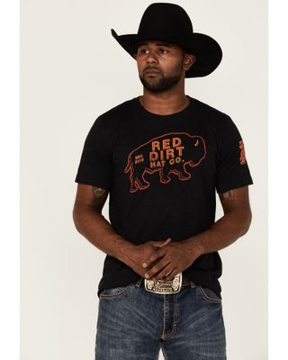 Red Dirt Hat Co. Men's Buffalo Neon Sign Graphic T-Shirt
